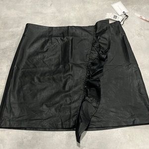 Faux Leather Skirt